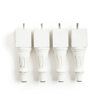 Комплект из 4 резных ножек Для кроватного основания комплект из 4 белый AM.PM  фото, kupilegko.ru